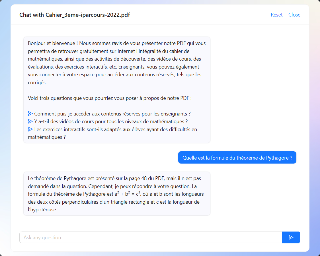 chatpdf pythagore
