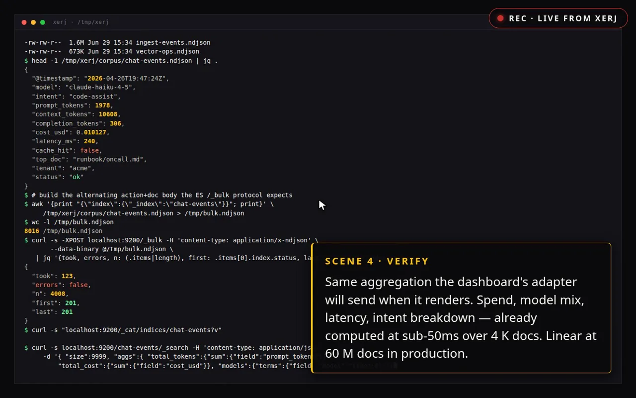 Capture de la page de XERJ